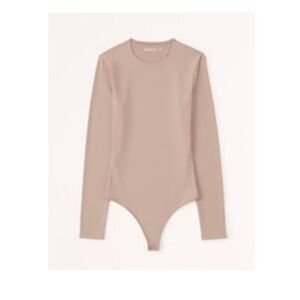 Abercrombie & Fitch Long-Sleeve Seamless Fabric Crew Bodysuit